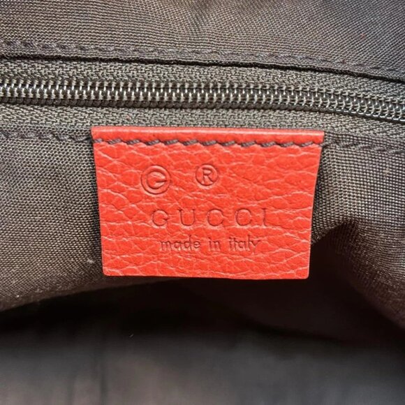 GUCCI Abbey Red Leather - Handbag 388-081625 - Picture 9 of 9